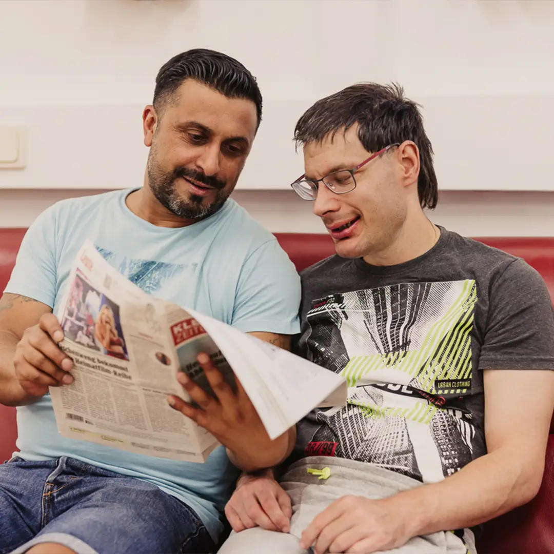 Zeitung lesen